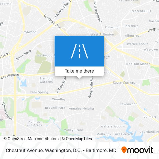 Chestnut Avenue map