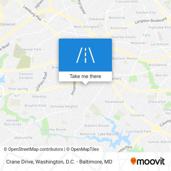 Crane Drive map
