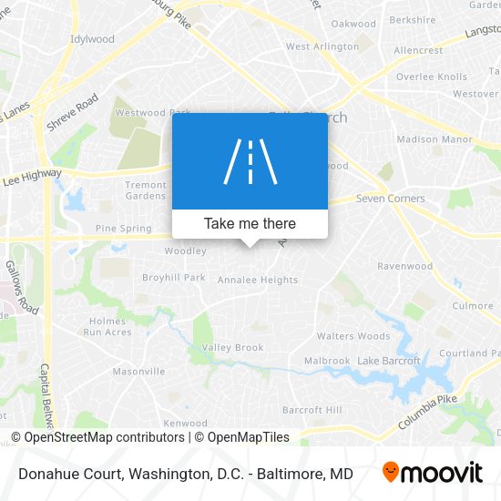 Mapa de Donahue Court