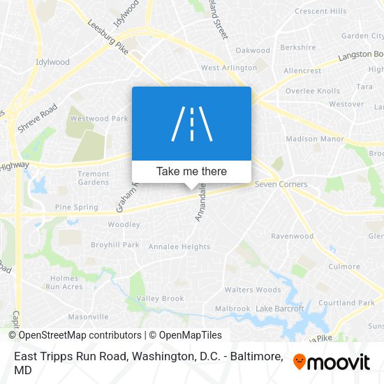 Mapa de East Tripps Run Road