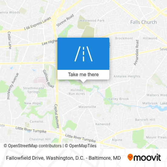 Fallowfield Drive map