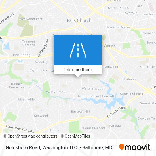 Goldsboro Road map
