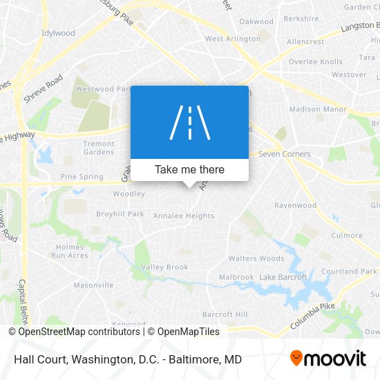 Hall Court map