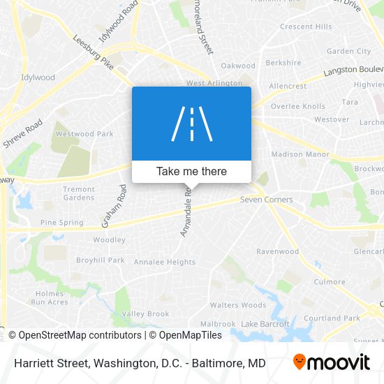 Harriett Street map