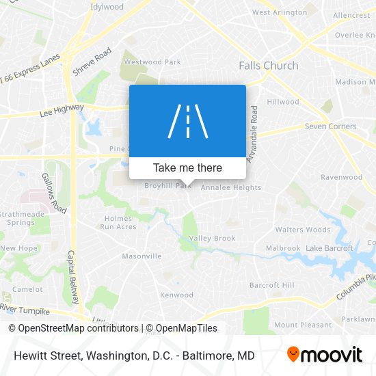 Hewitt Street map