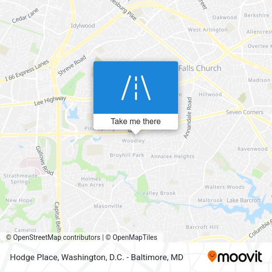 Hodge Place map