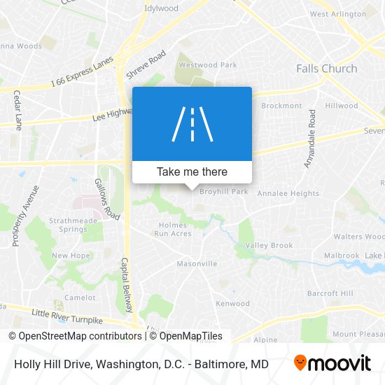 Holly Hill Drive map
