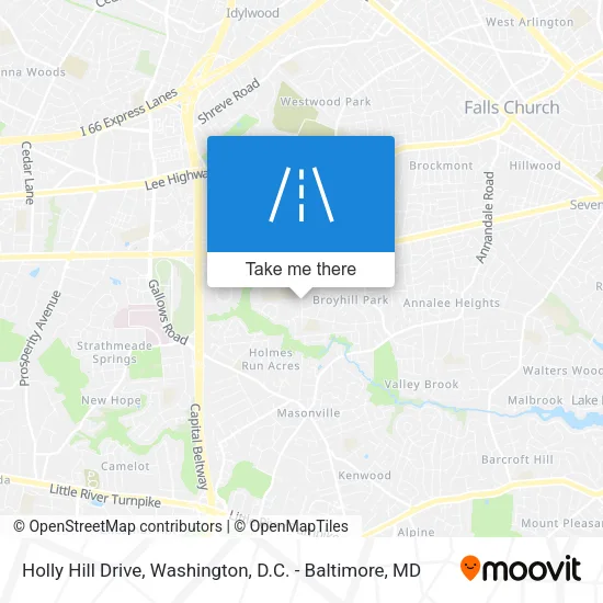 Holly Hill Drive map
