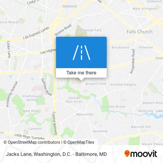 Mapa de Jacks Lane
