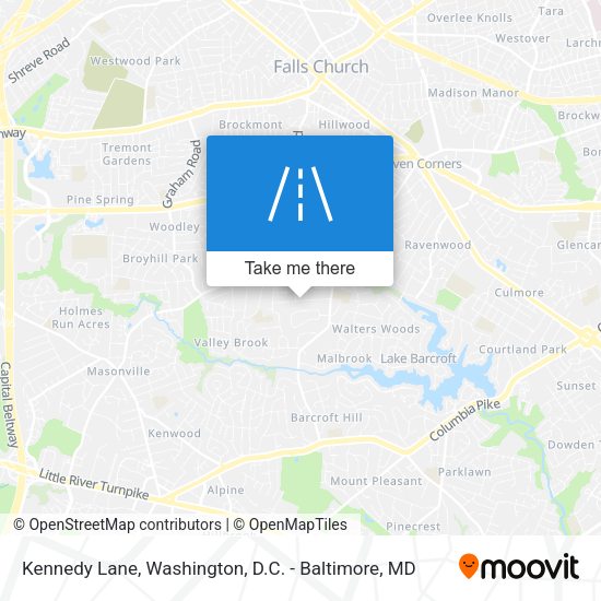 Kennedy Lane map