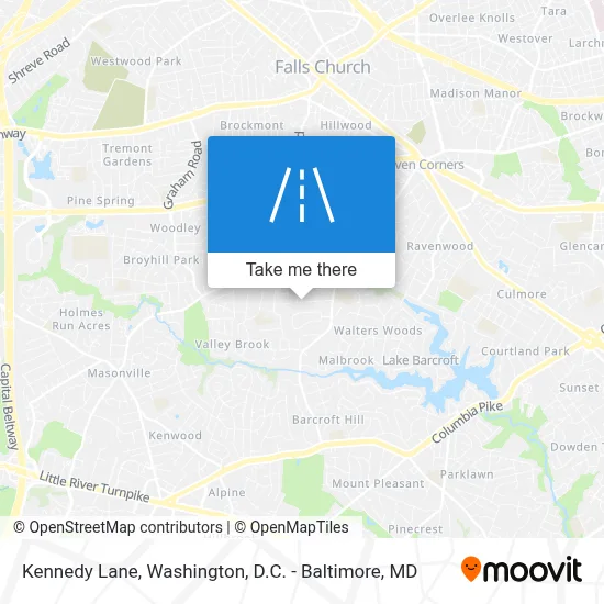 Kennedy Lane map