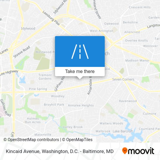 Mapa de Kincaid Avenue