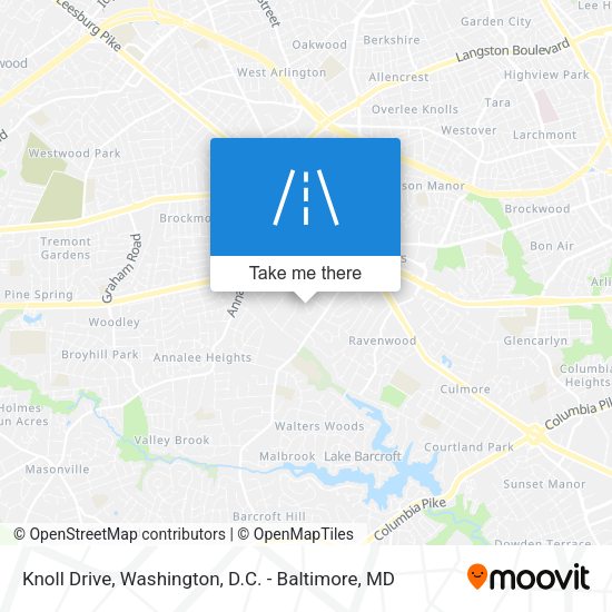 Knoll Drive map