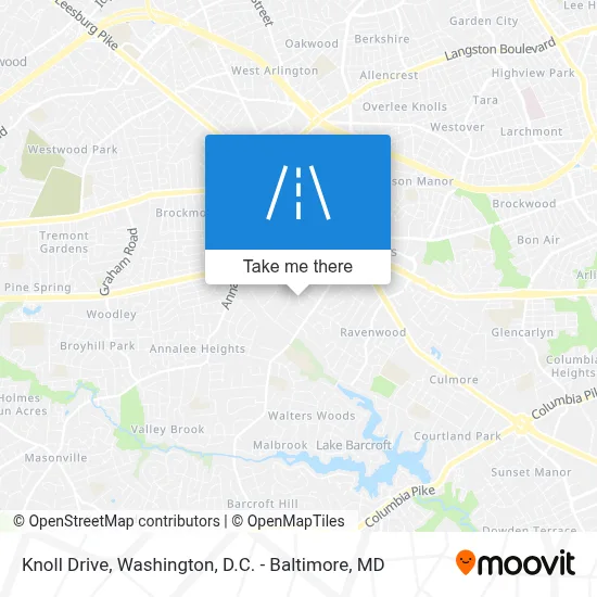 Knoll Drive map