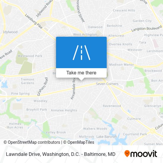 Mapa de Lawndale Drive