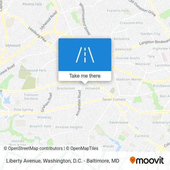 Liberty Avenue map