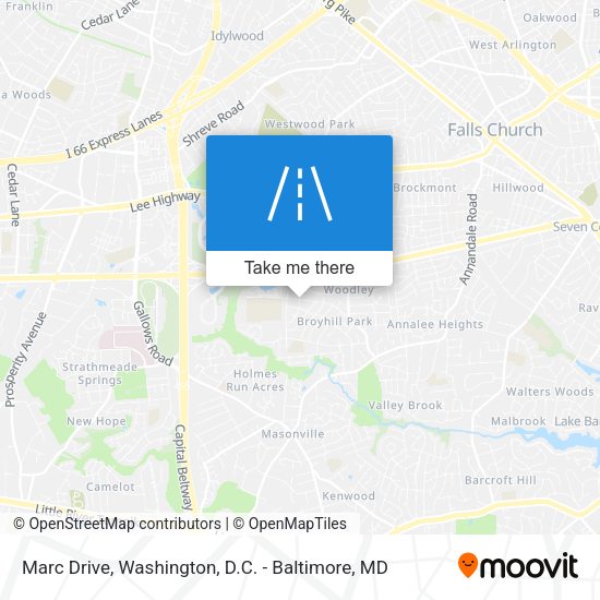 Marc Drive map
