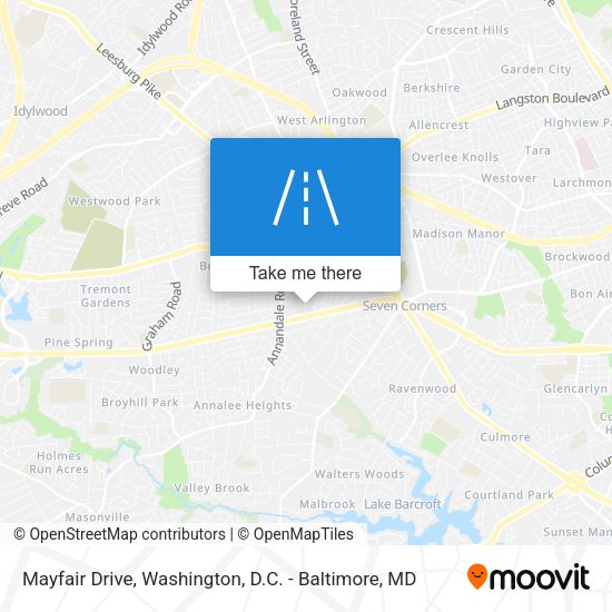 Mayfair Drive map