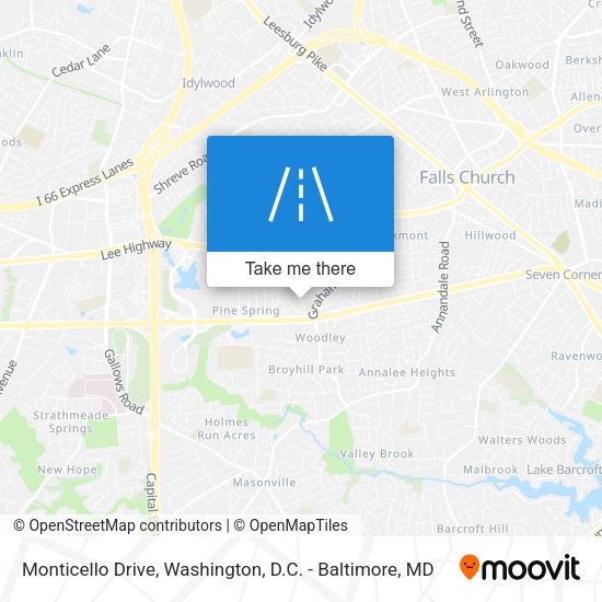 Monticello Drive map