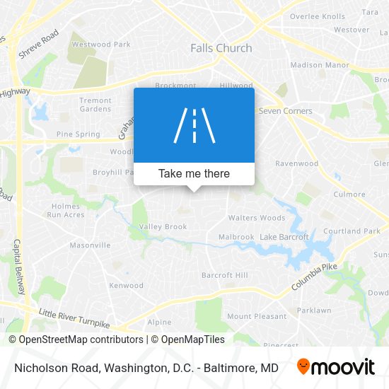 Nicholson Road map