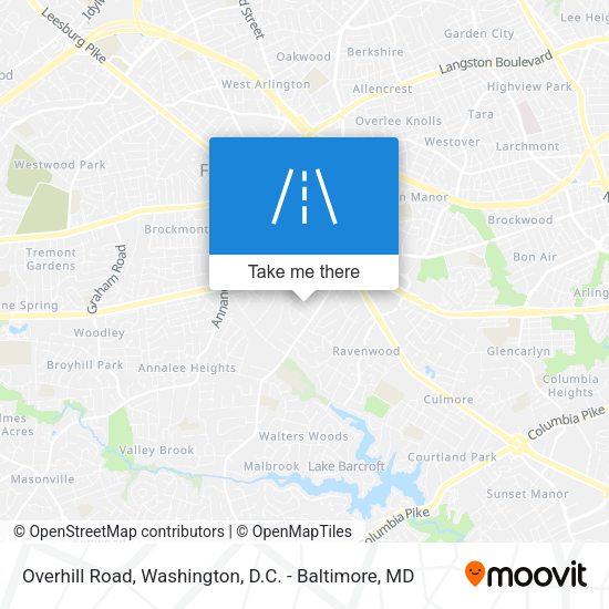 Overhill Road map