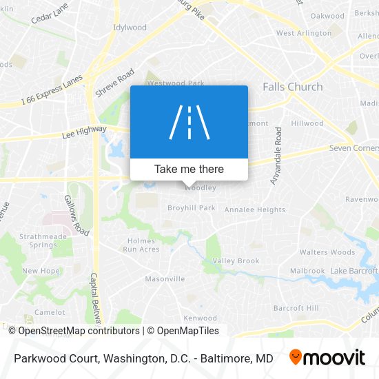Parkwood Court map
