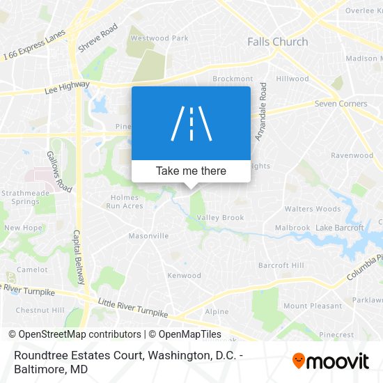 Roundtree Estates Court map