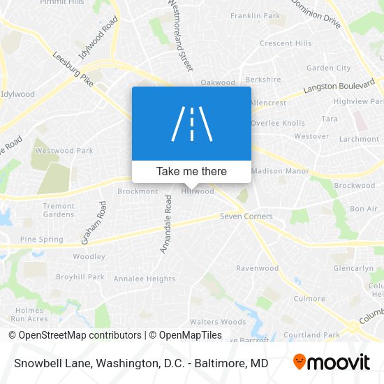 Snowbell Lane map