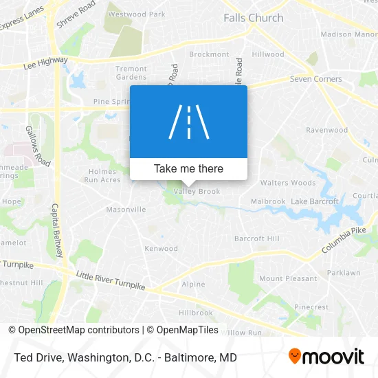 Ted Drive map