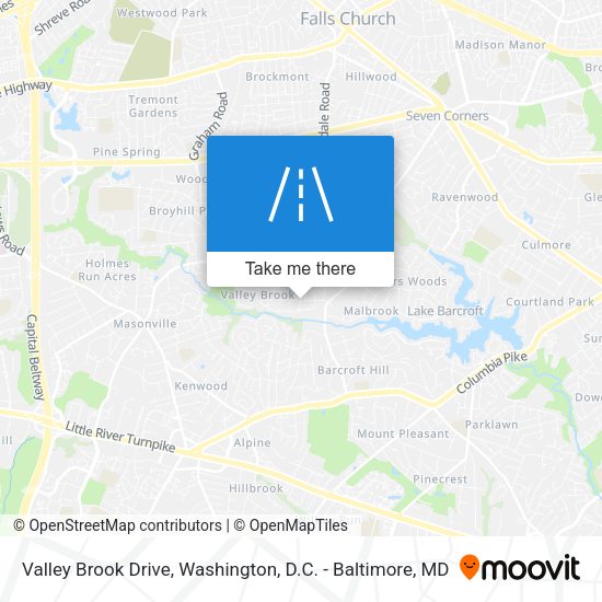 Mapa de Valley Brook Drive
