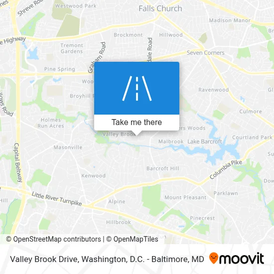 Valley Brook Drive map