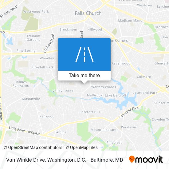Van Winkle Drive map