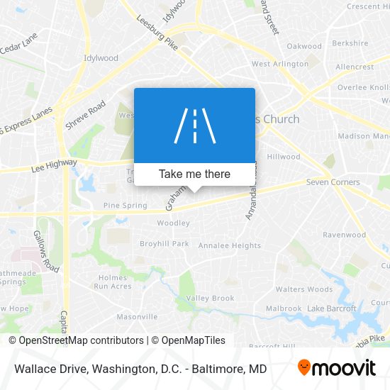 Mapa de Wallace Drive