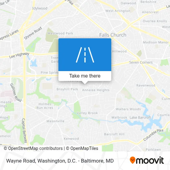 Wayne Road map