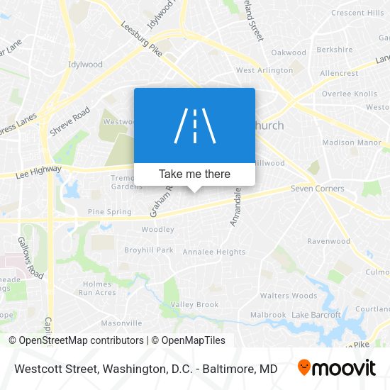 Mapa de Westcott Street