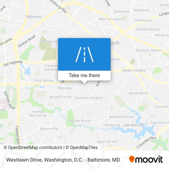 Westlawn Drive map