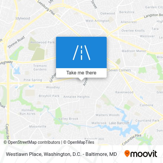 Mapa de Westlawn Place