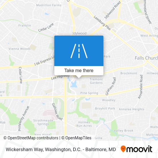 Wickersham Way map