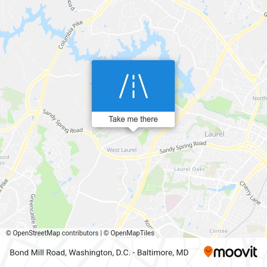 Bond Mill Road map