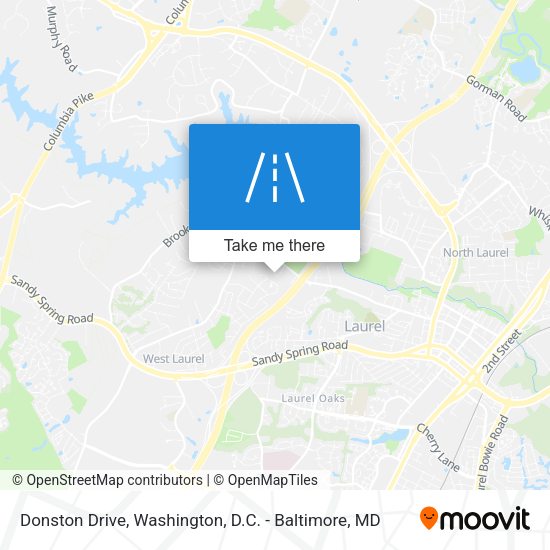 Donston Drive map