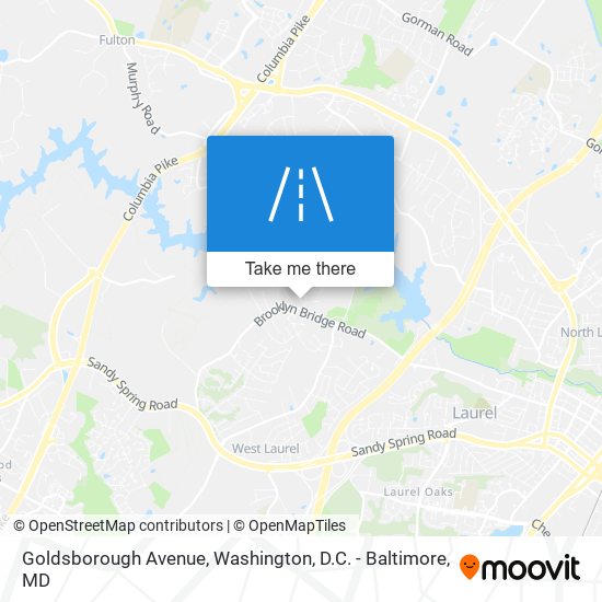 Mapa de Goldsborough Avenue