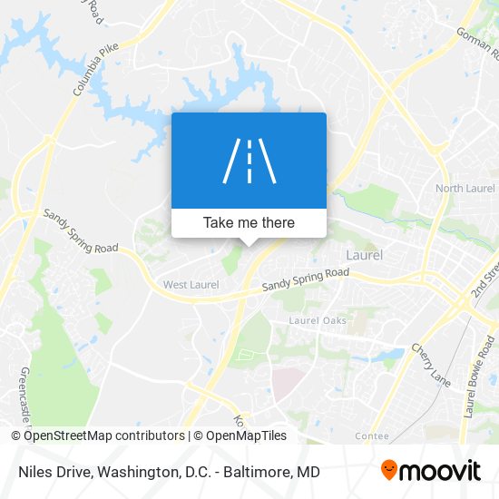 Niles Drive map