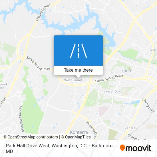 Park Hall Drive West map