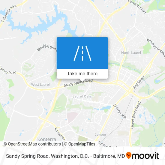 Sandy Spring Road map