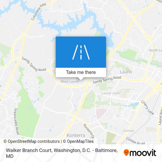 Walker Branch Court map