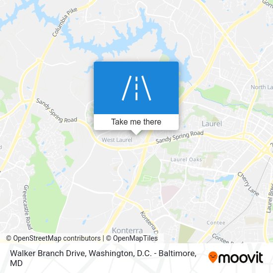Walker Branch Drive map
