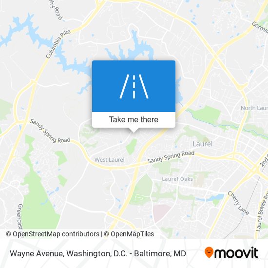 Wayne Avenue map