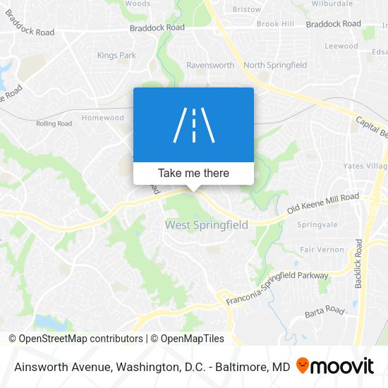 Mapa de Ainsworth Avenue