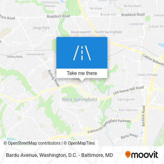 Bardu Avenue map
