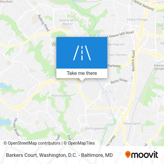 Barkers Court map